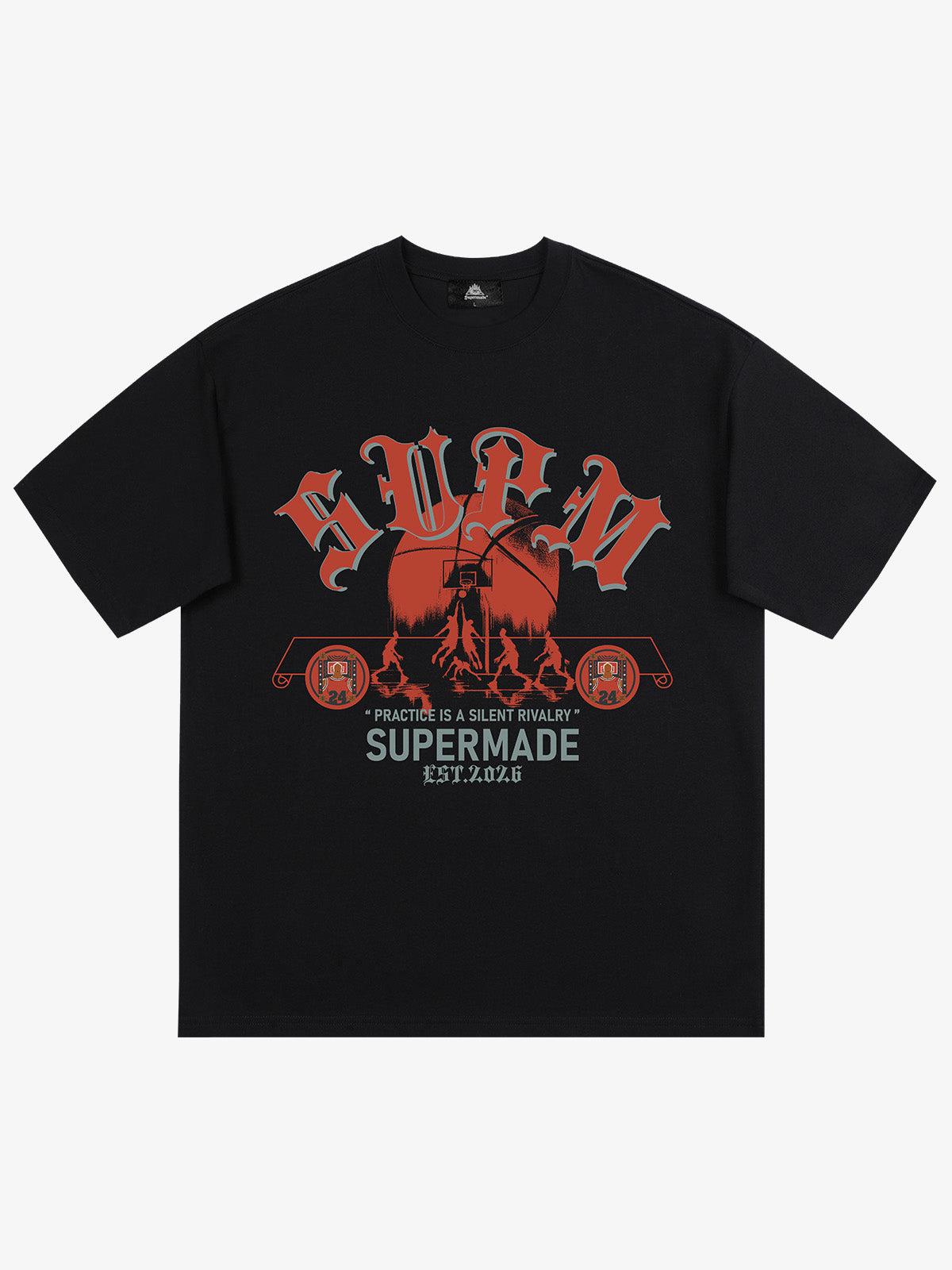 SUPM Slogan Graphic Retro Streetwear T-Shirt