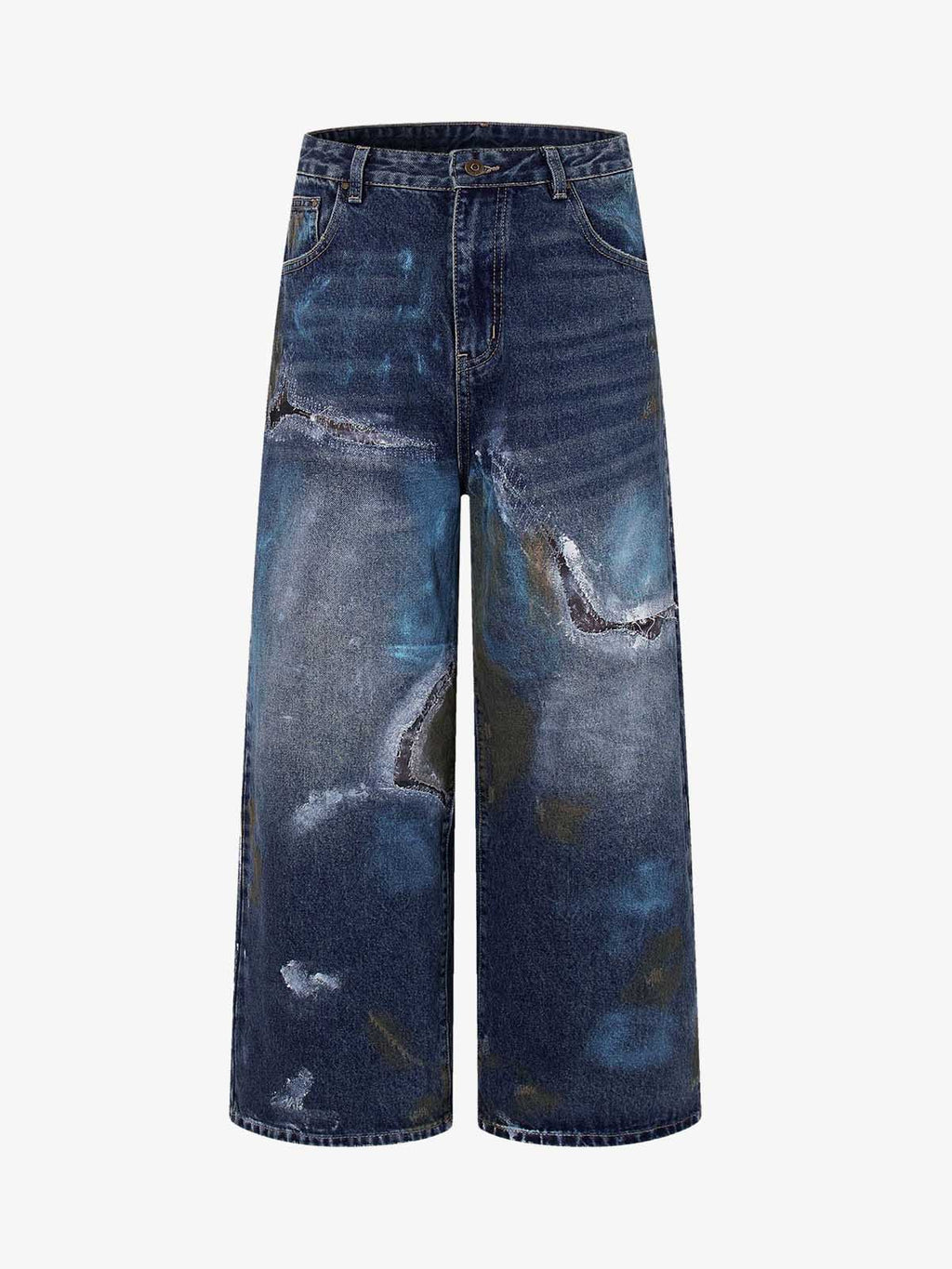Vintage Washed Distressed Jeans