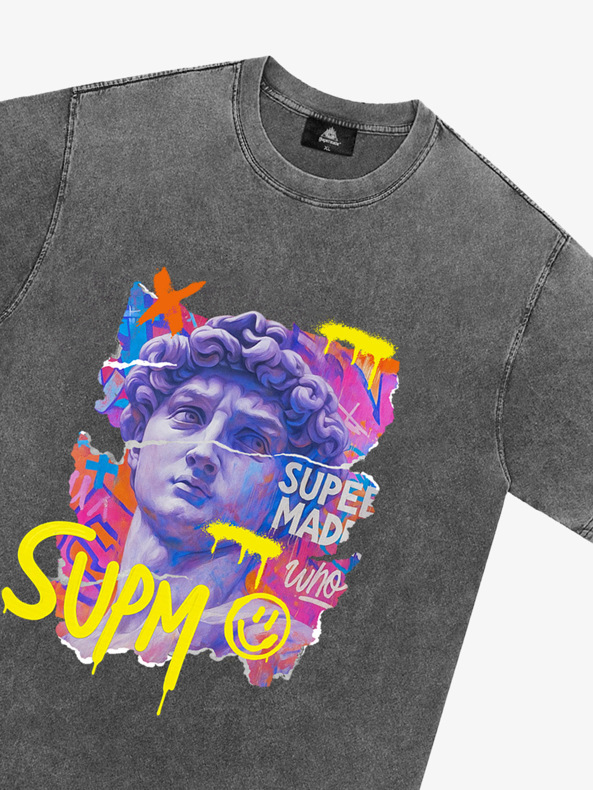 David Sculpture Vibrant Graffiti Art T-Shirt