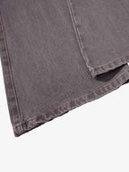 Retro Faded Multi-Pocket Flared Cargo Jeans