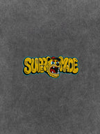 Street Graffiti Trendy Tiger Head Font T-Shirt