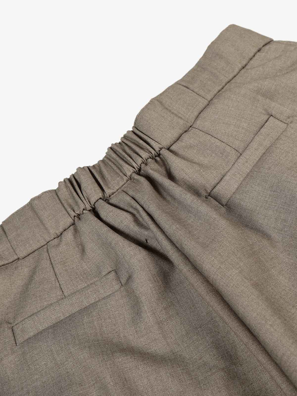 Pleated Drawstring Scimitar Track Pants