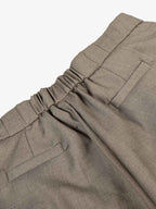 Pleated Drawstring Scimitar Track Pants