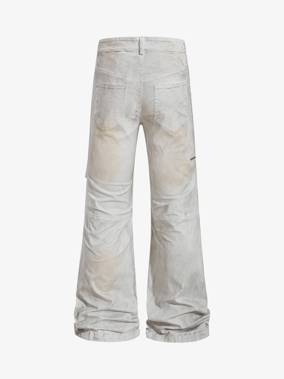 Vintage Utility Washed Cargo Flared Pants
