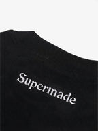 Suede Logo Embroidered Patchwork Short Sleeve T-Shirt