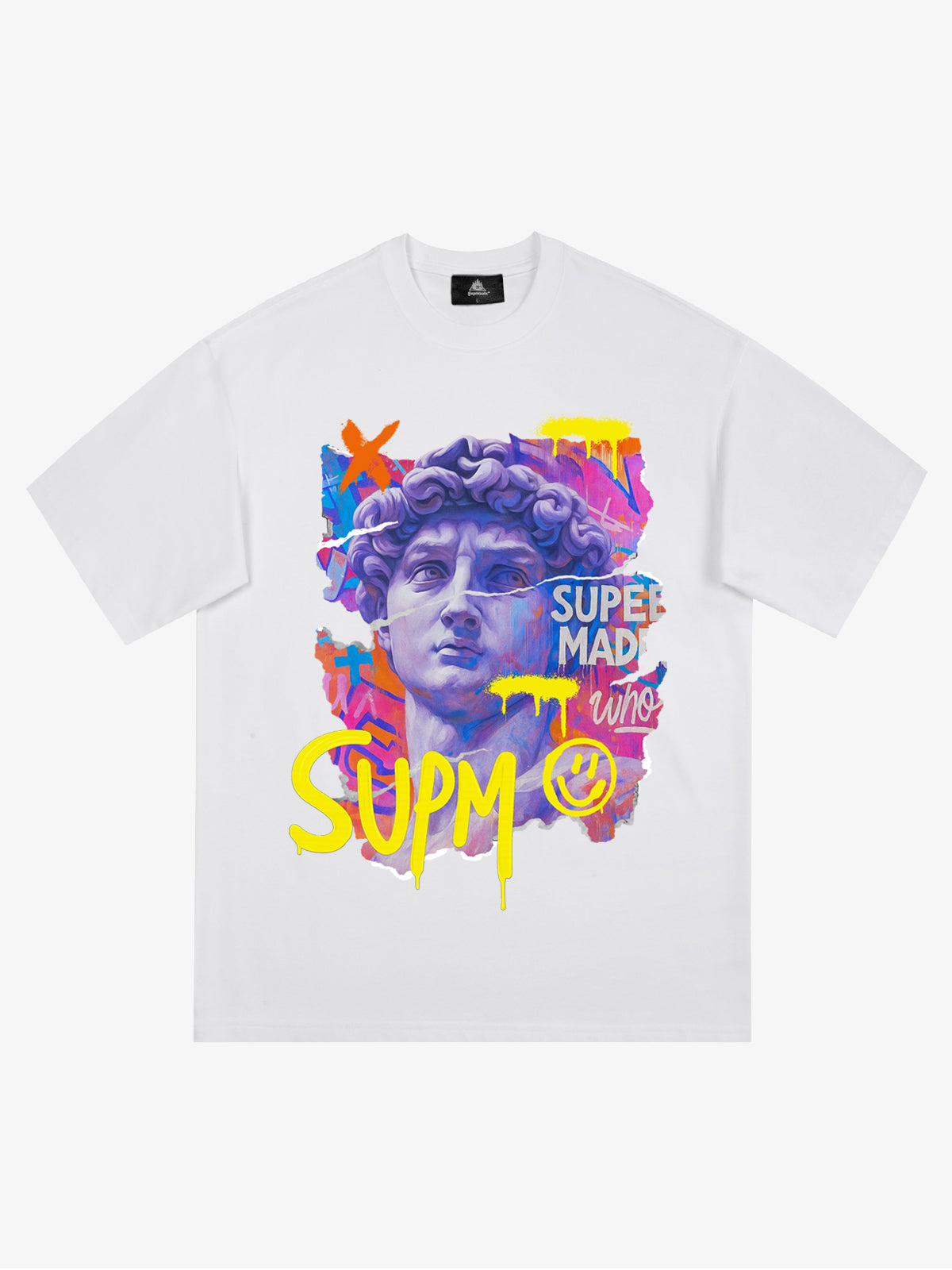 David Sculpture Vibrant Graffiti Art T-Shirt