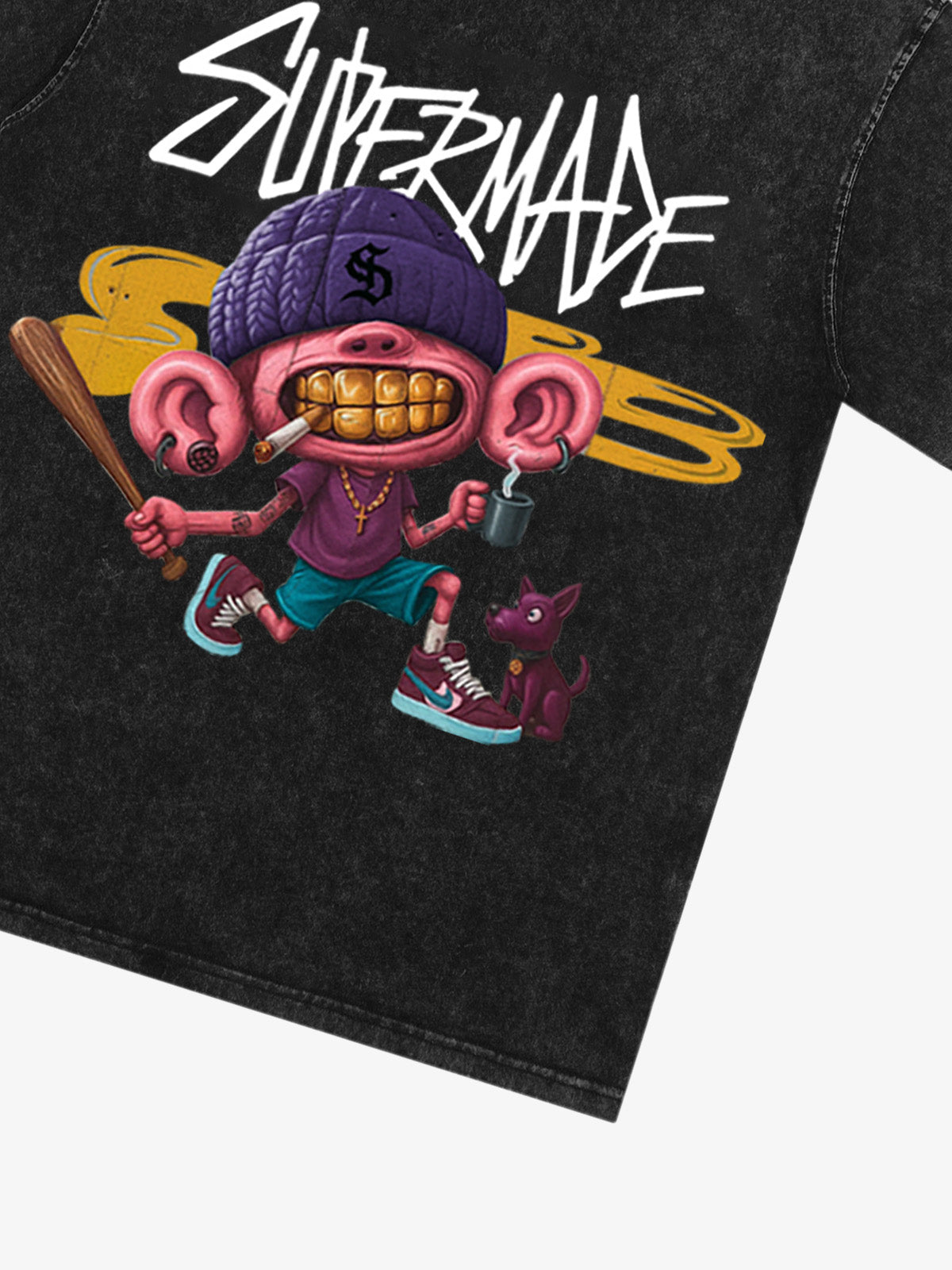 Theprecipice Cartoon Graffiti Trendy Weird Kid T-Shirt
