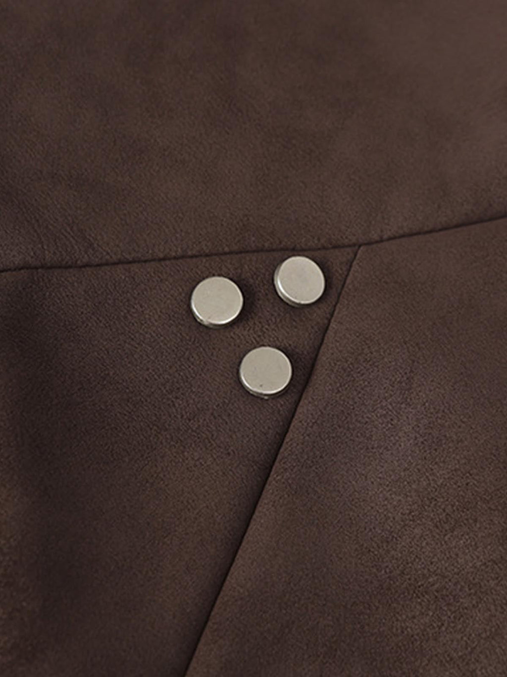 Suede Studded Zip Up Jacket