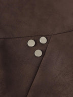 Suede Studded Zip Up Jacket