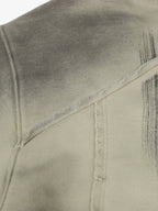 Hip-Hop Wasteland Ink-Dyed Raw Edge Hoodie