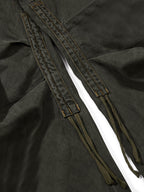 Washed Safety Pin Graphic Cargo Pants
