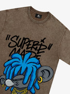 Theprecipice Graffiti Trend Blue Dreadlock Boy T-Shirt