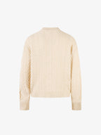 Vintage Diamond Knit Half Placket Sweater