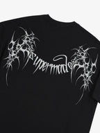 SUPM Gothic Sharp Letter Graphic T-Shirt