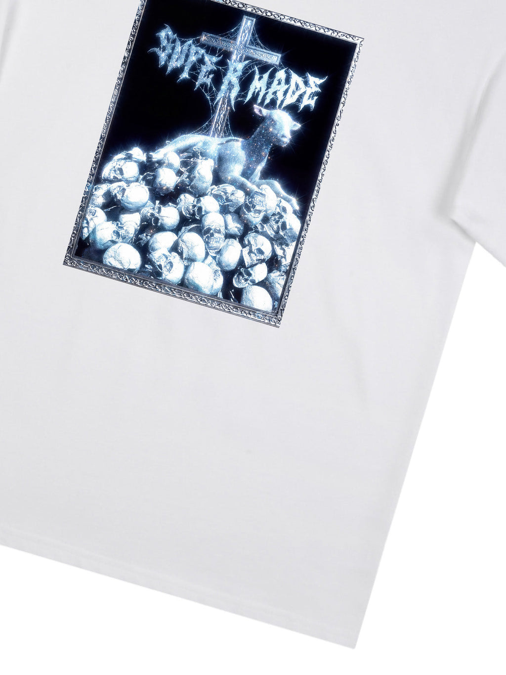 Gothic Cross Skull Graphic T-Shirt