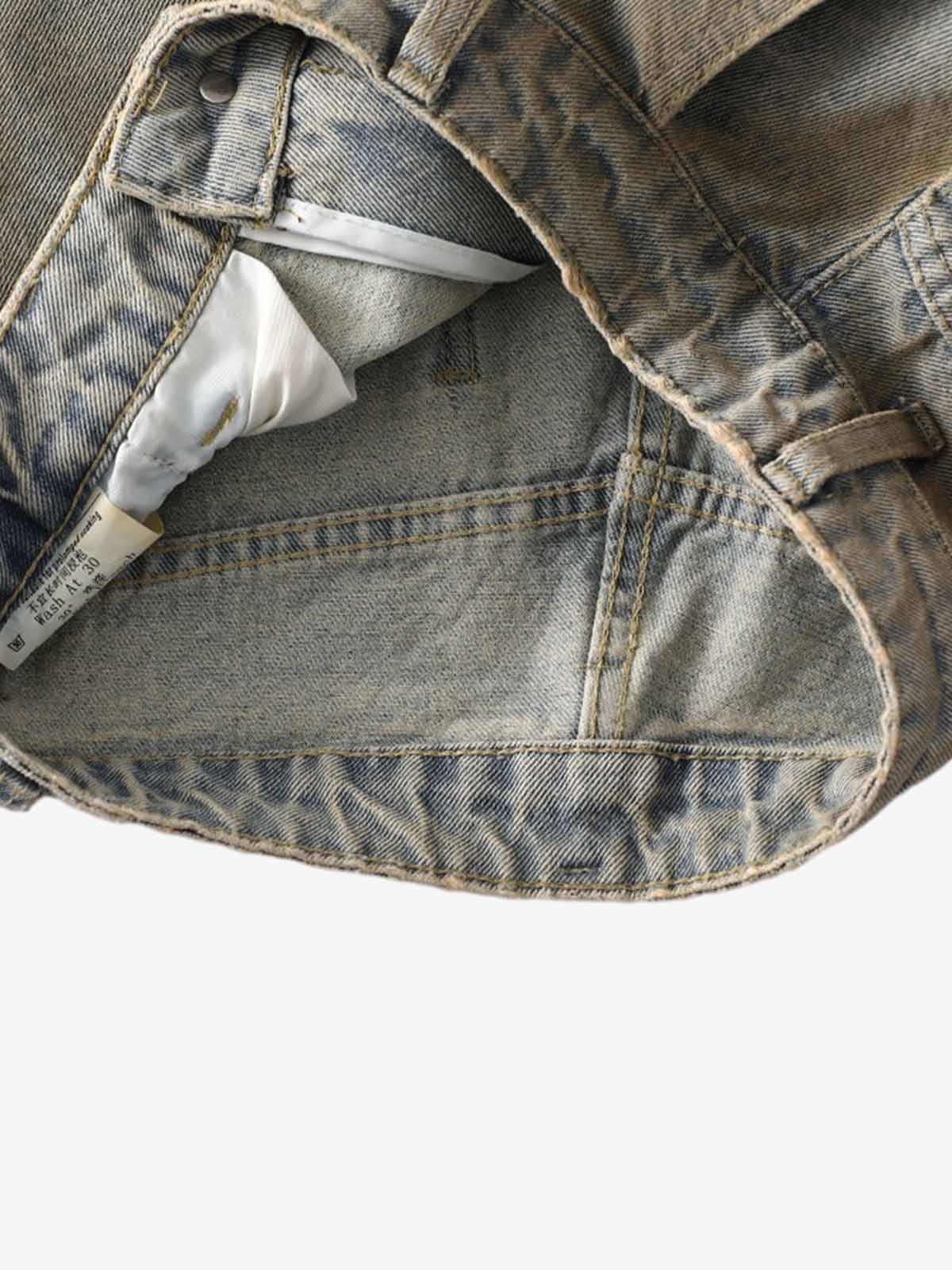 Dirty Wash Spray Dyed Barrel Jeans