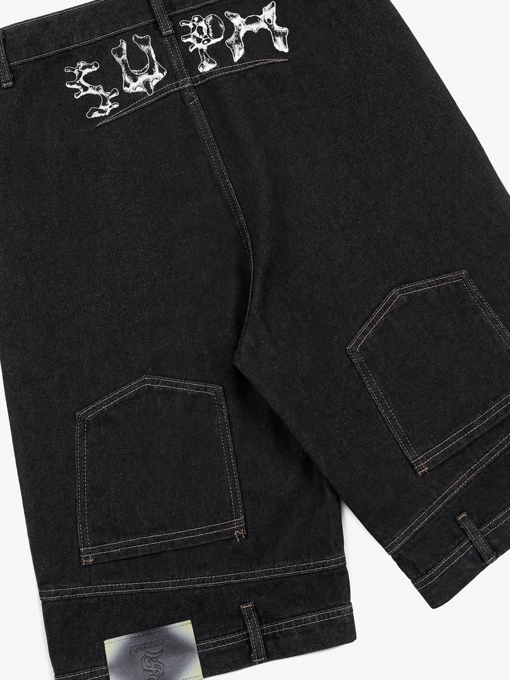 Washed Waistband Hem Jorts