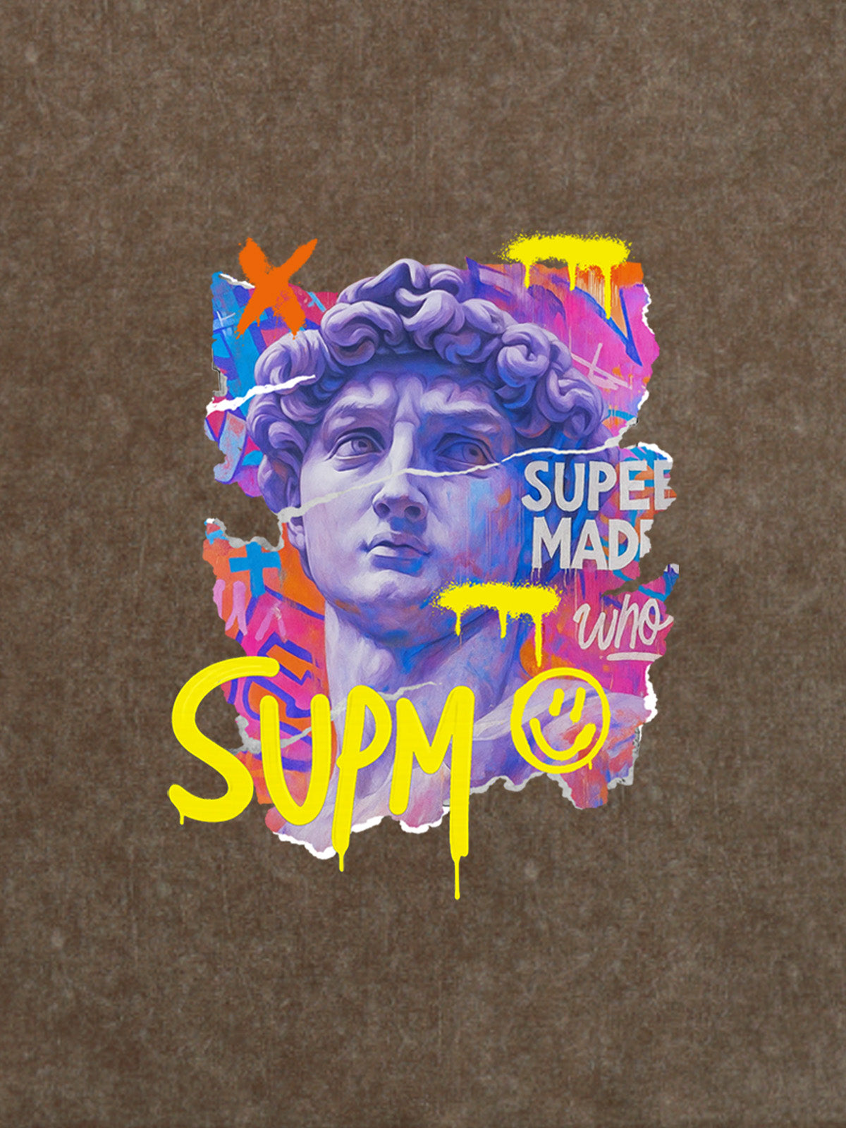 David Sculpture Vibrant Graffiti Art T-Shirt