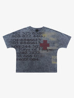 Vintage Washed Number Graphic T-Shirt