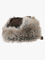 Faux Fur Earflap Suede Trapper Hat