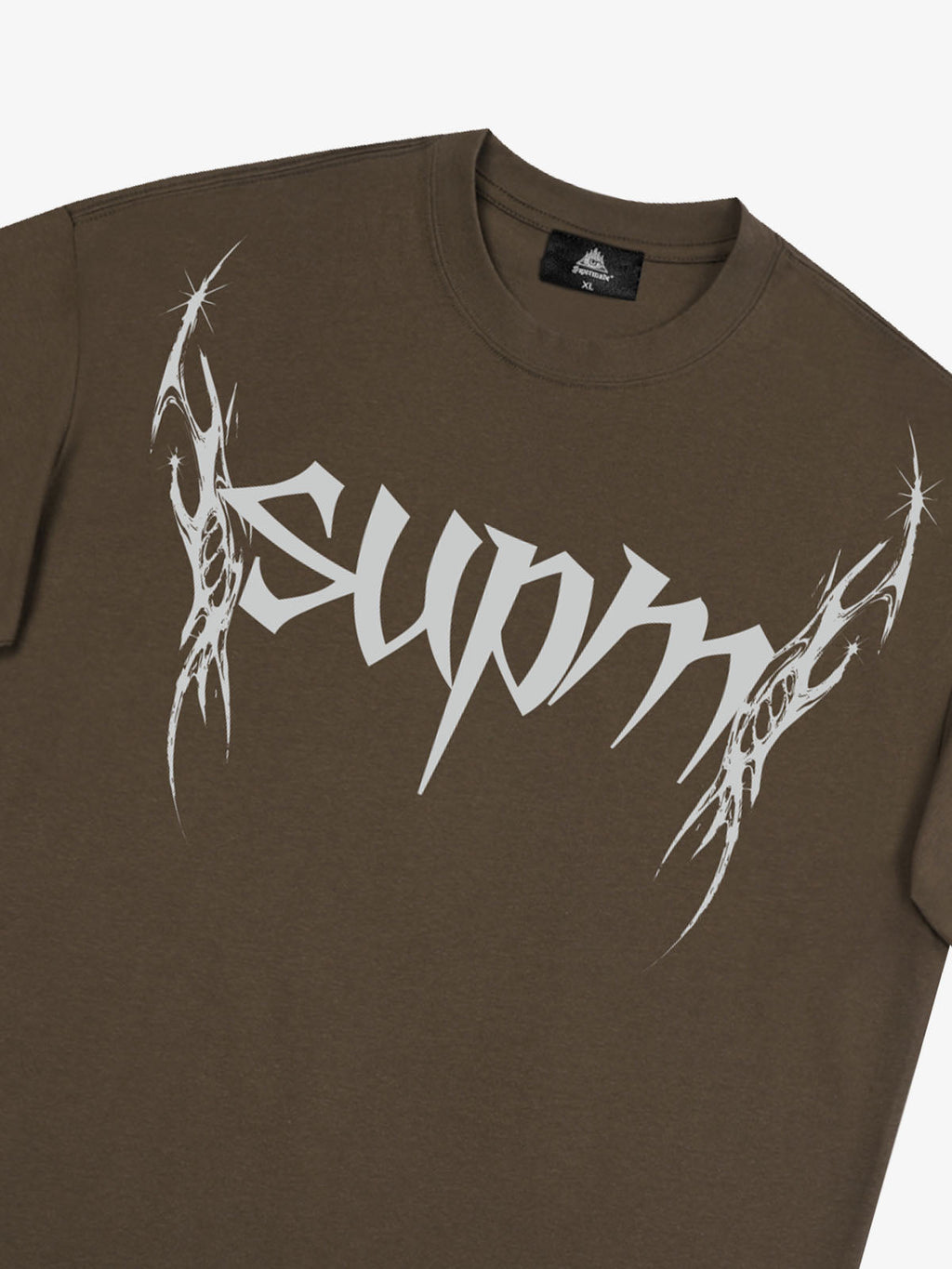 SUPM Gothic Sharp Letter Graphic T-Shirt