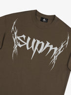 SUPM Gothic Sharp Letter Graphic T-Shirt