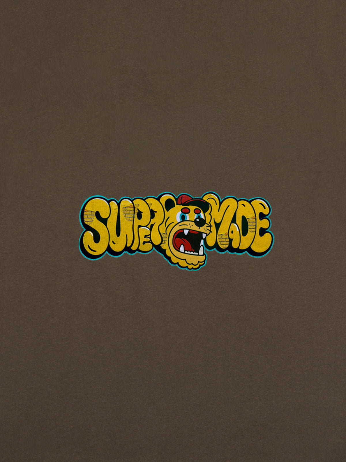 Street Graffiti Trendy Tiger Head Font T-Shirt