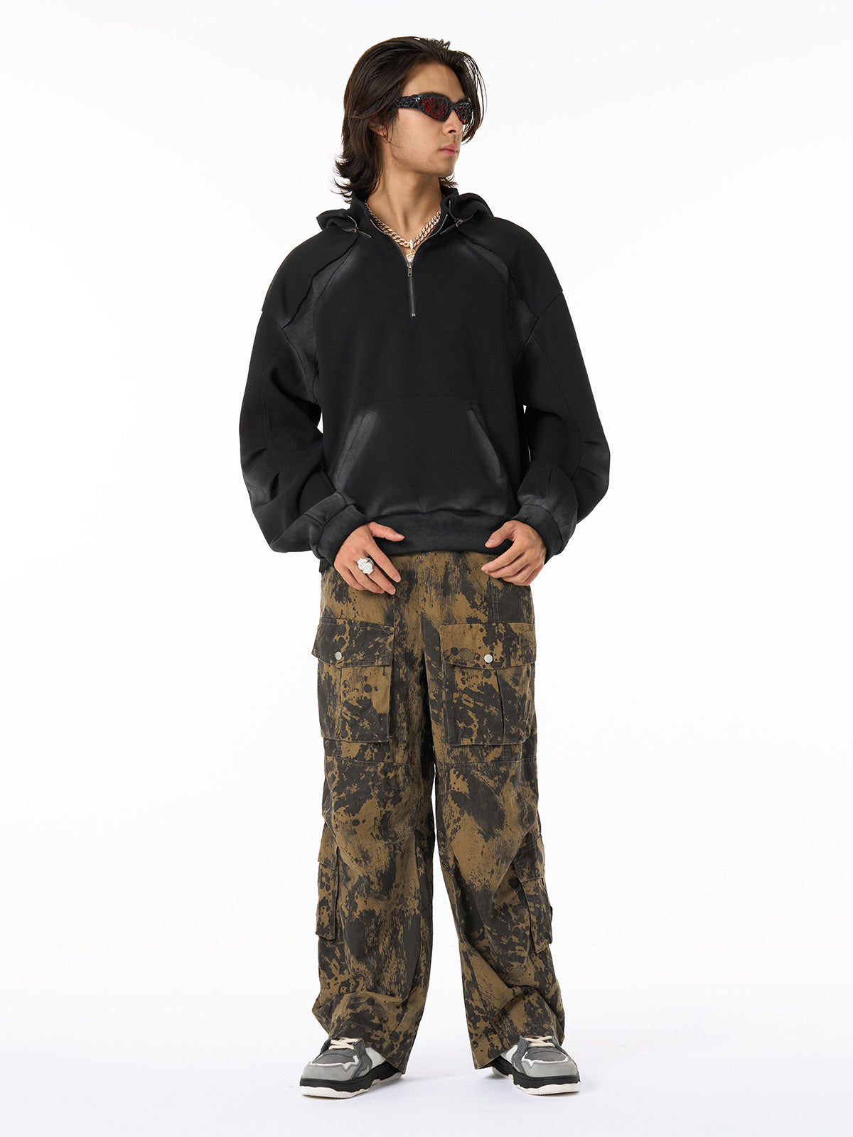 Hip-Hop Camouflage Multi-Pocket Cargo Pants