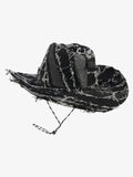 Distressed Patchwork Cowboy Hat