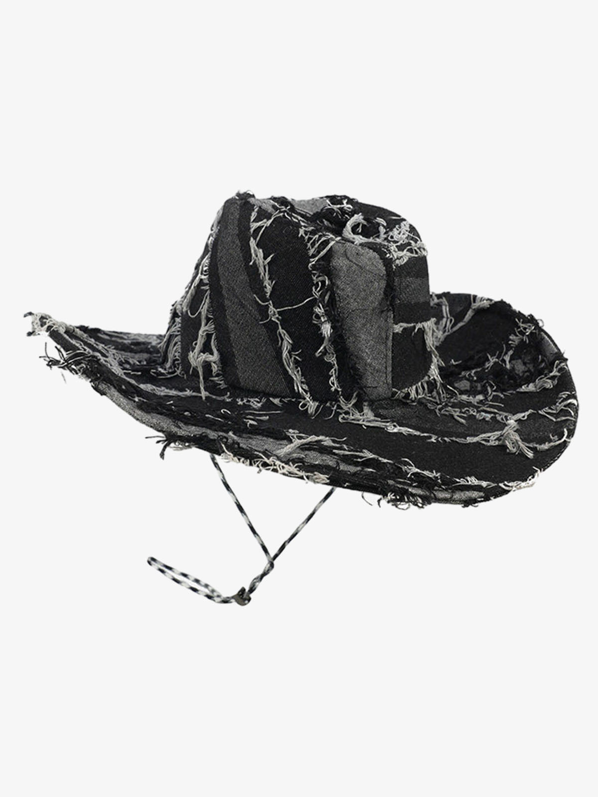 Distressed Patchwork Cowboy Hat