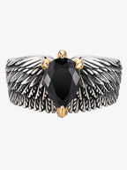 Gothic Wing Stone Ring