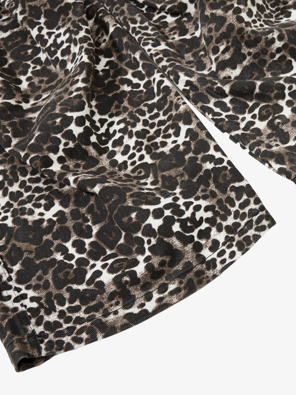 Leopard Print Cargo Wide Leg Pants