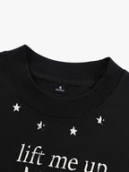 Retro Star Print Long-Sleeved T-Shirt