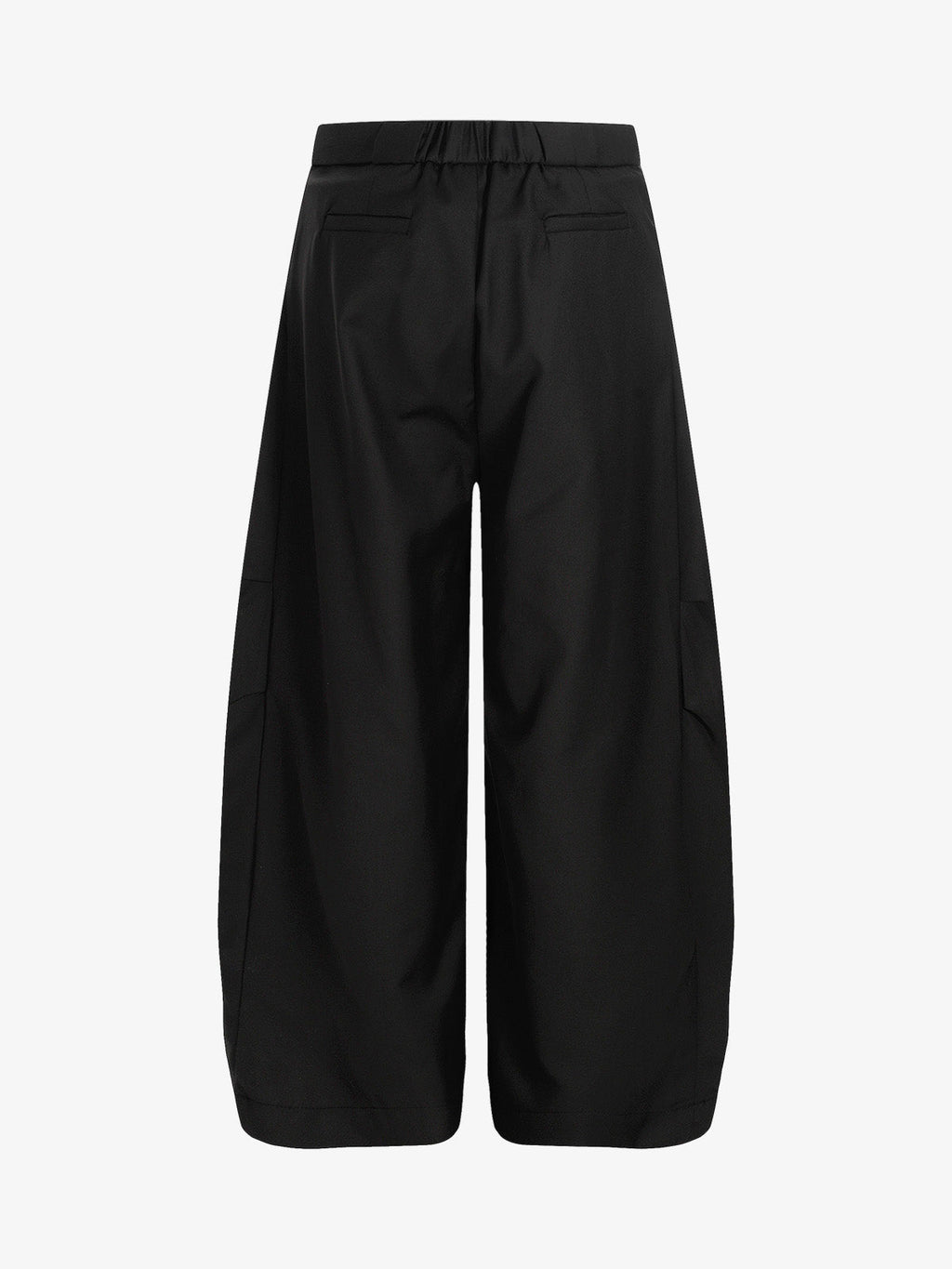 Pleated Drawstring Scimitar Track Pants
