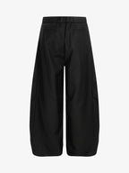 Pleated Drawstring Scimitar Track Pants