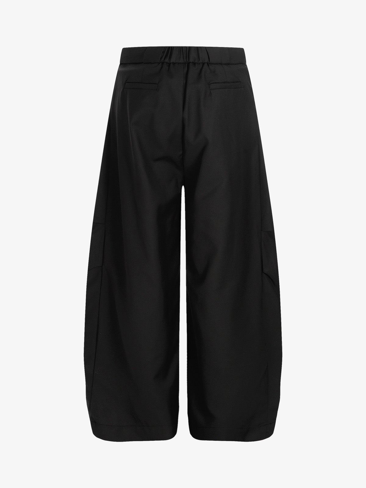 Pleated Drawstring Scimitar Track Pants
