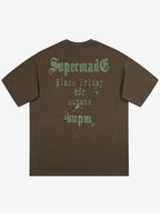 Gothic Skull Spiderweb Graphic T-Shirt