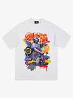 Retro Angel Statue Graffiti T-Shirt