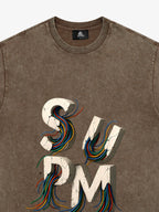 SPMD Letter Cable Graphic T-Shirt