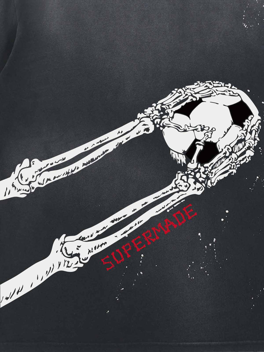 Skull Goalkeeper Splatter Graphic T-Shirt