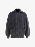 Vintage Chunky Zip Up Knit Jacket