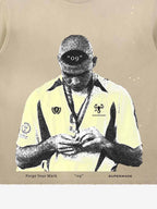 Vintage Soccer Figure Graphic T-Shirt