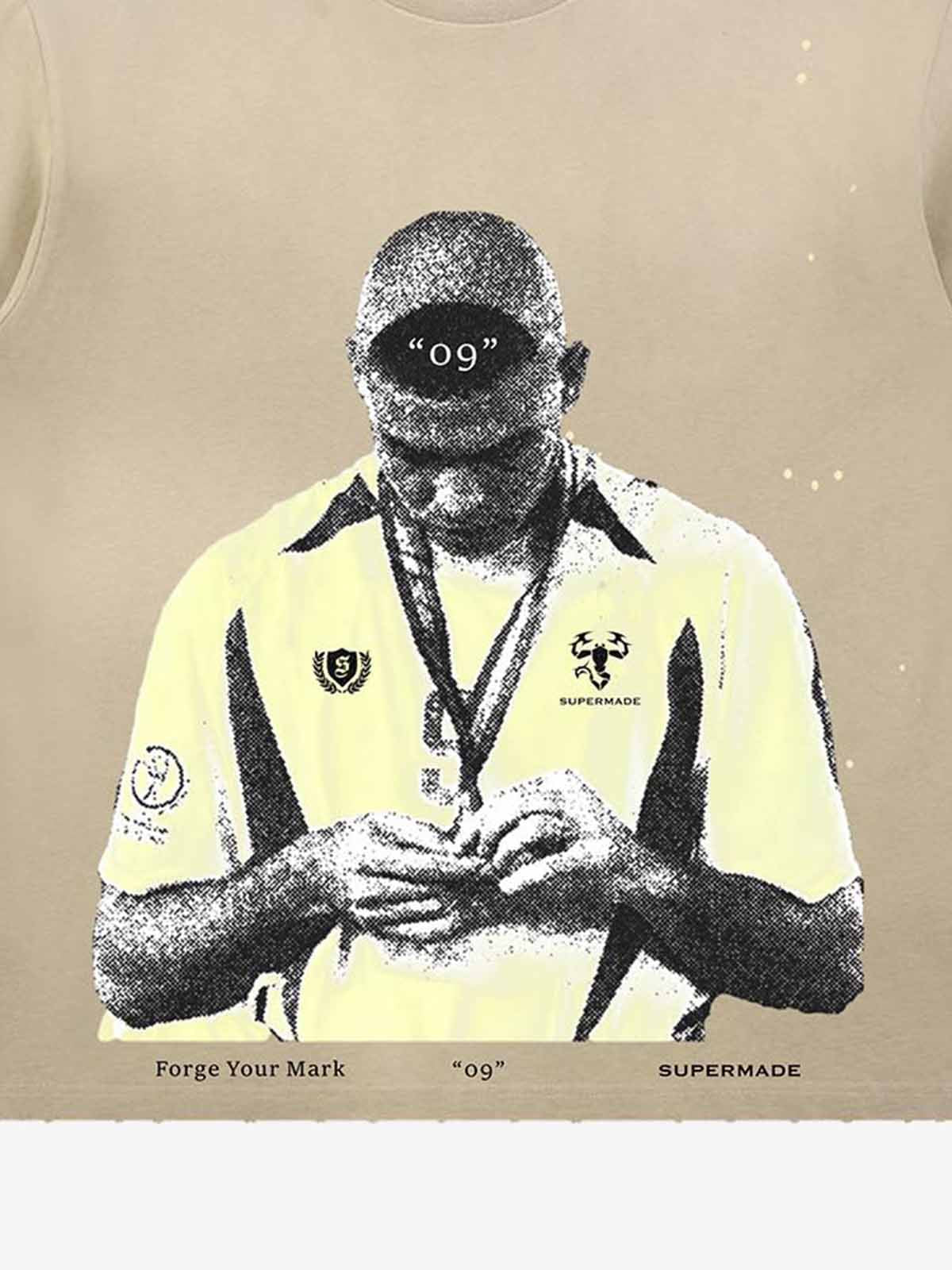 Vintage Soccer Figure Graphic T-Shirt