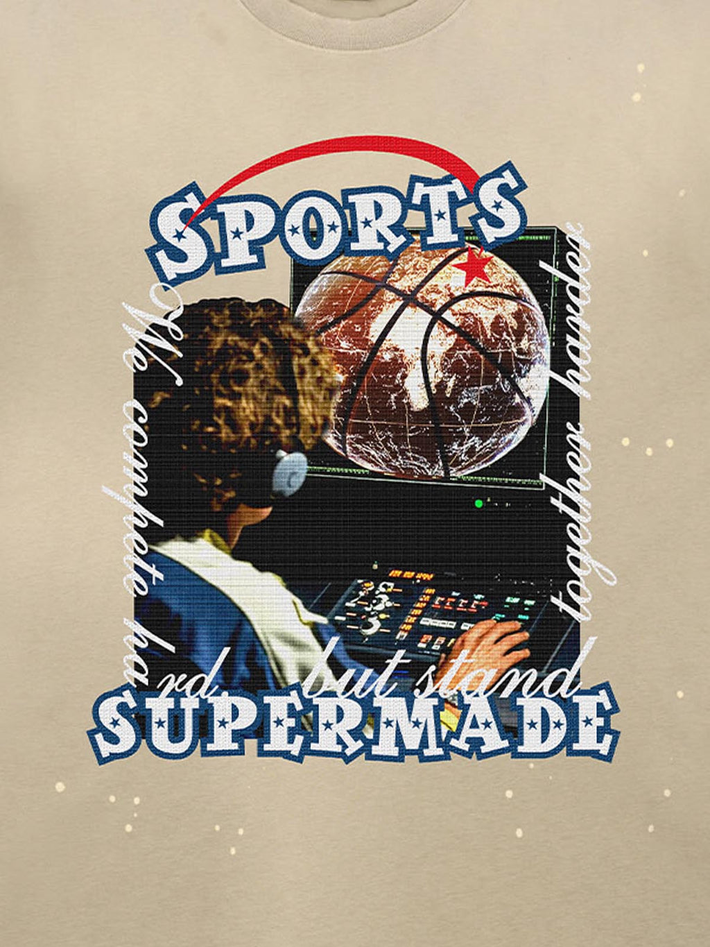precipice Vintage Sports Basketball Graphic T-Shirt