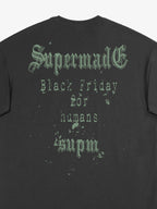 Gothic Skull Spiderweb Graphic T-Shirt