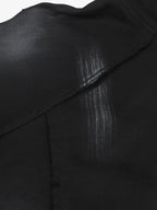 Hip-Hop Wasteland Ink-Dyed Raw Edge Hoodie