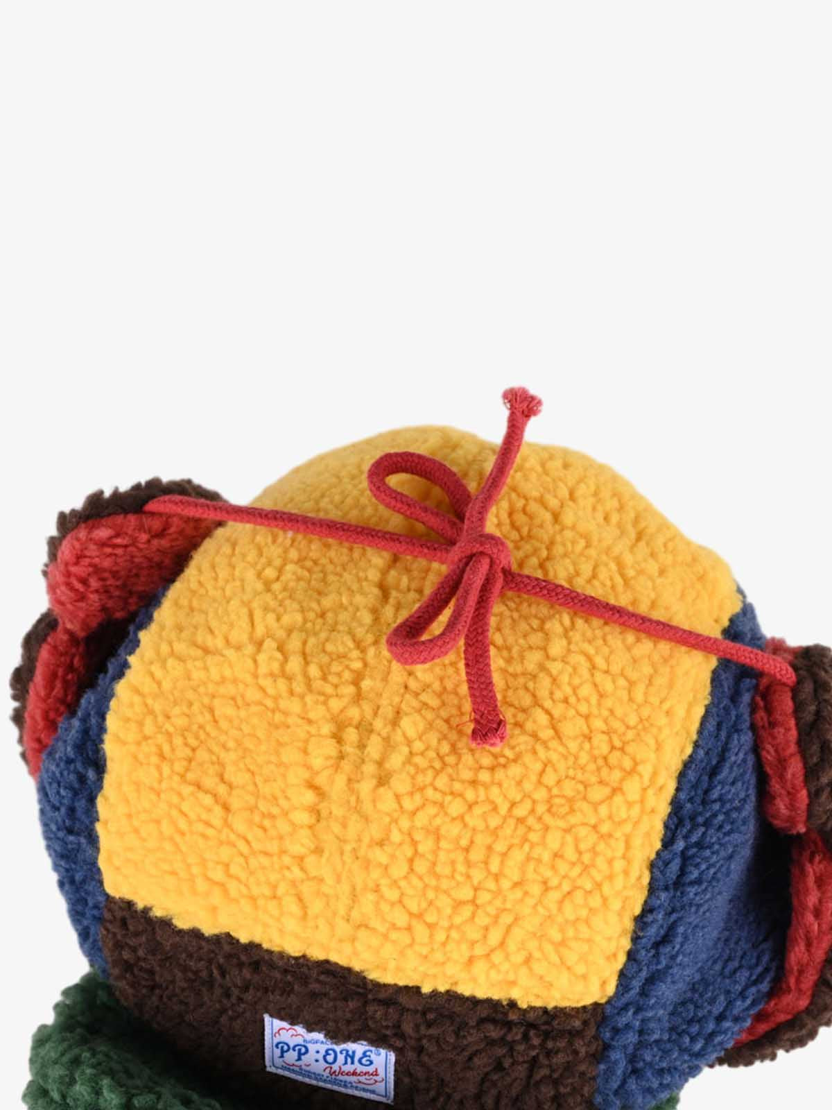 Block Faux Sherpa Frog Ear Flap Hat