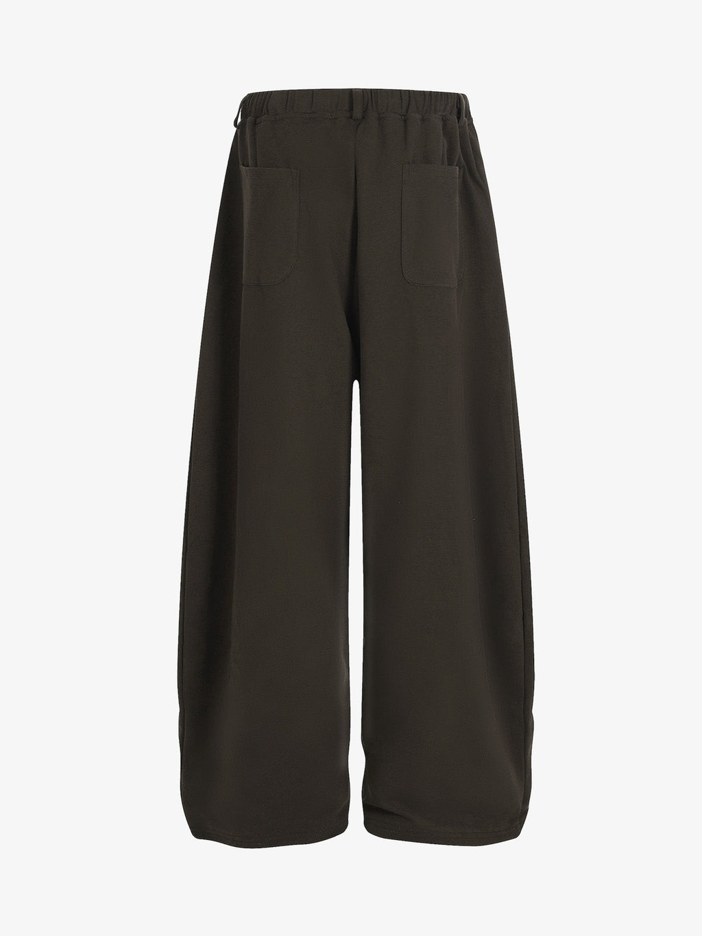 Drawstring Elastic Waist Wide Leg Pants