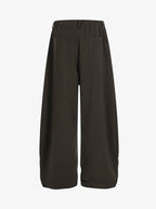 Drawstring Elastic Waist Wide Leg Pants