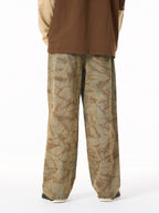 Vintage Washed Distressed Copper-Dyed Jeans